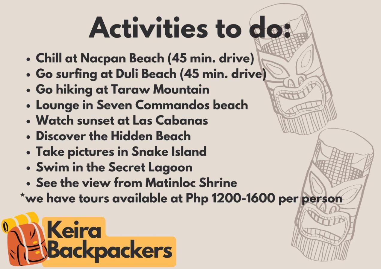Hotel Keira Backpackers à El Nido Extérieur photo